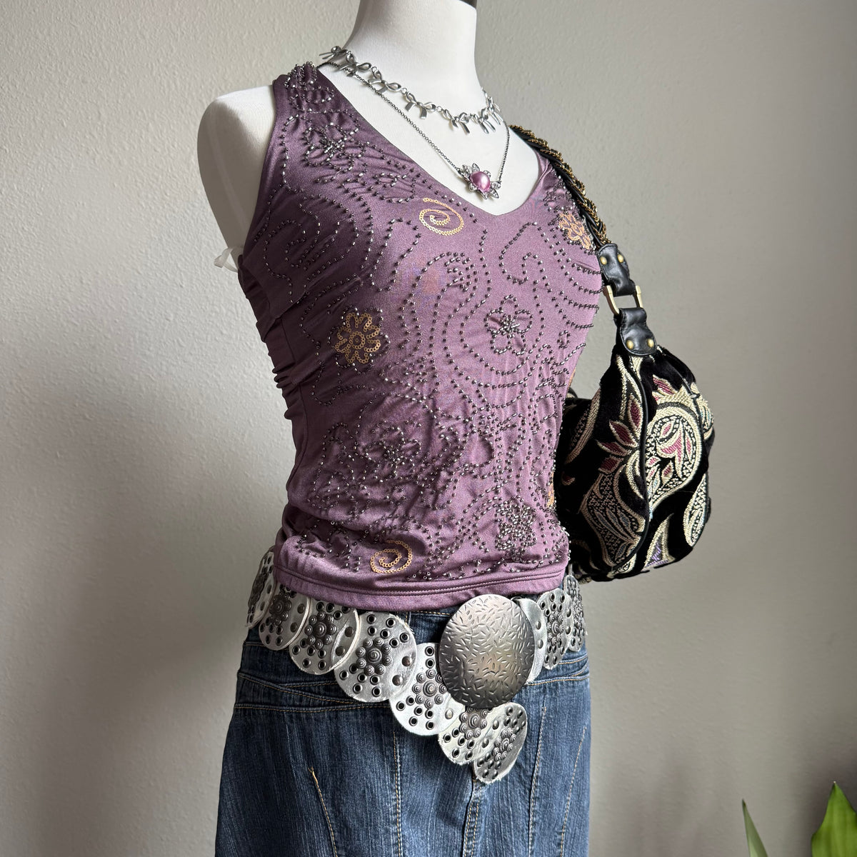 2000s boho circle belt