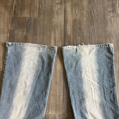 Erica’s faded mid rise jeans