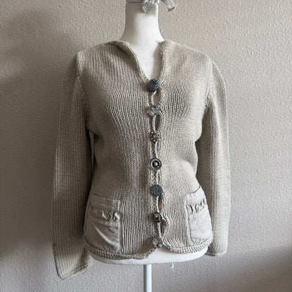 Knitted cottage cardigan