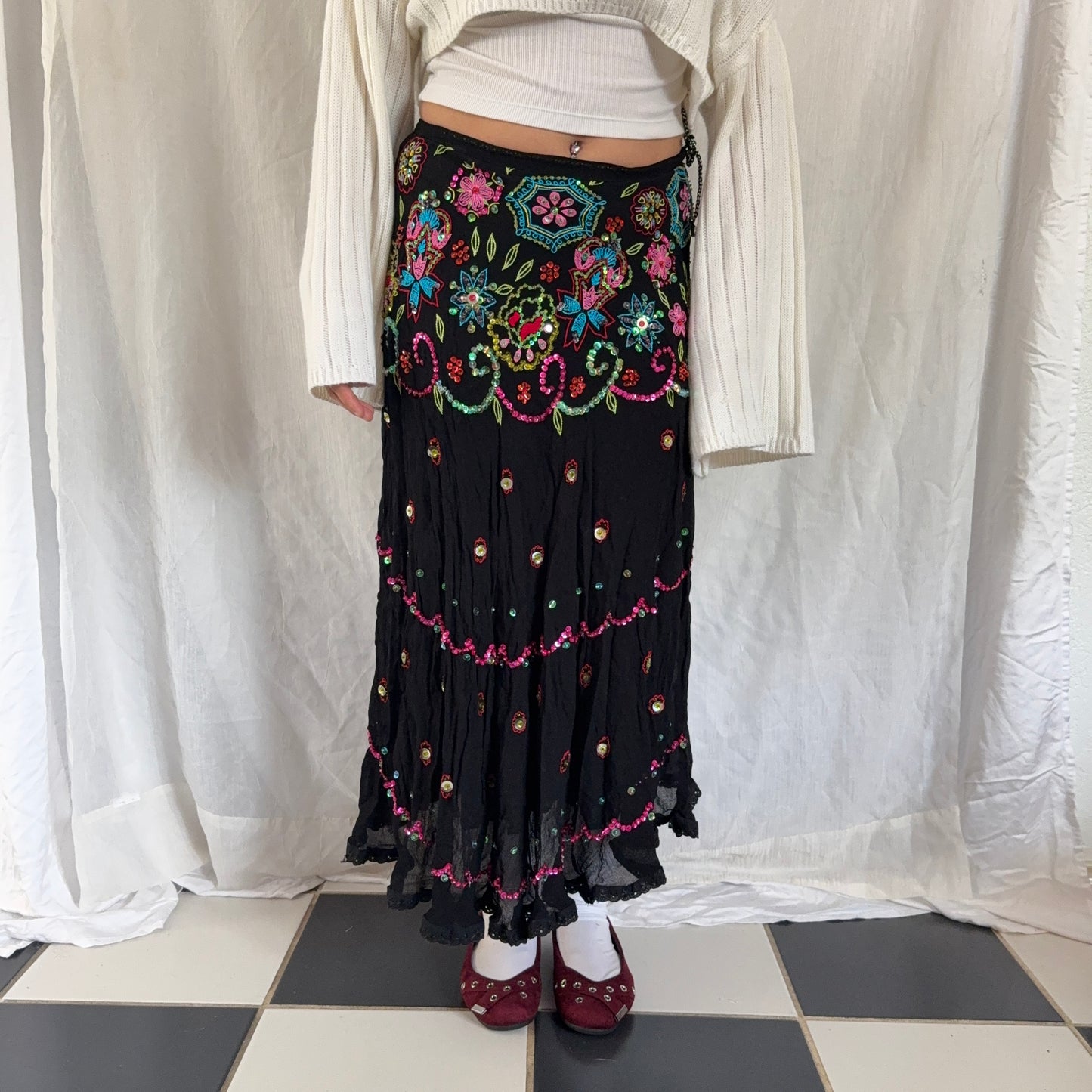 Insane fairy flower beaded maxi