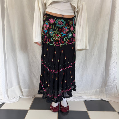 Insane fairy flower beaded maxi