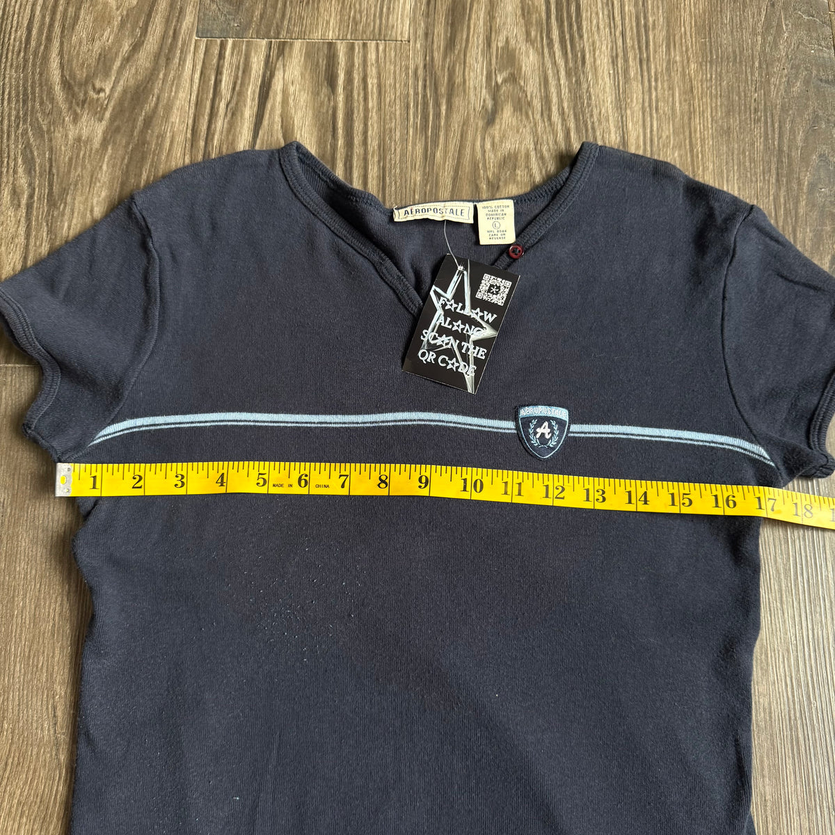 Aeropostale navy striped top