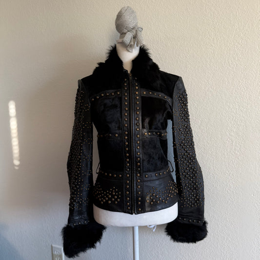 Vintage Cache studded jacket