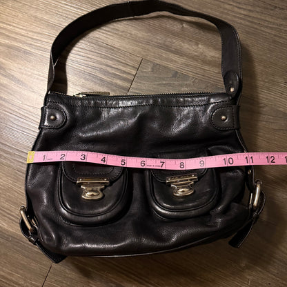 Marc Jacobs black leather shoulder bag