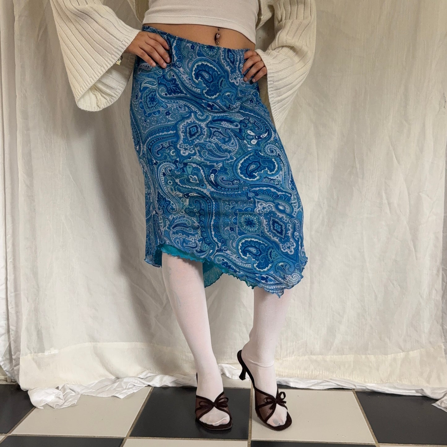 Fairy paisley boho skirt