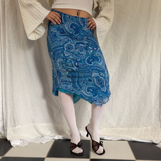 Fairy paisley boho skirt