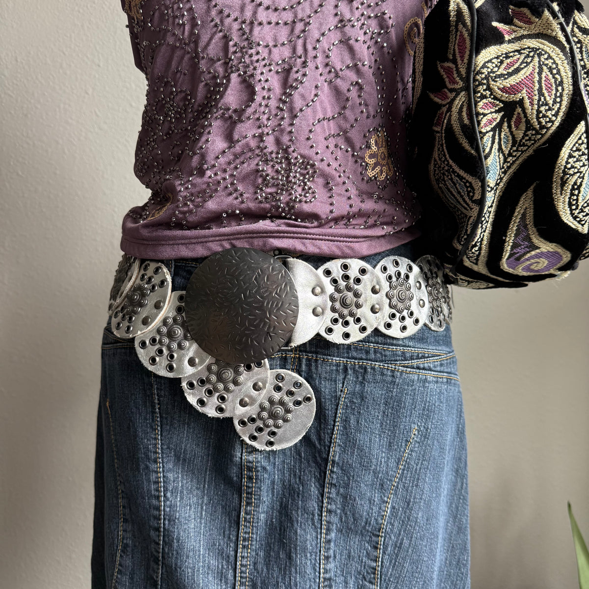 2000s boho circle belt