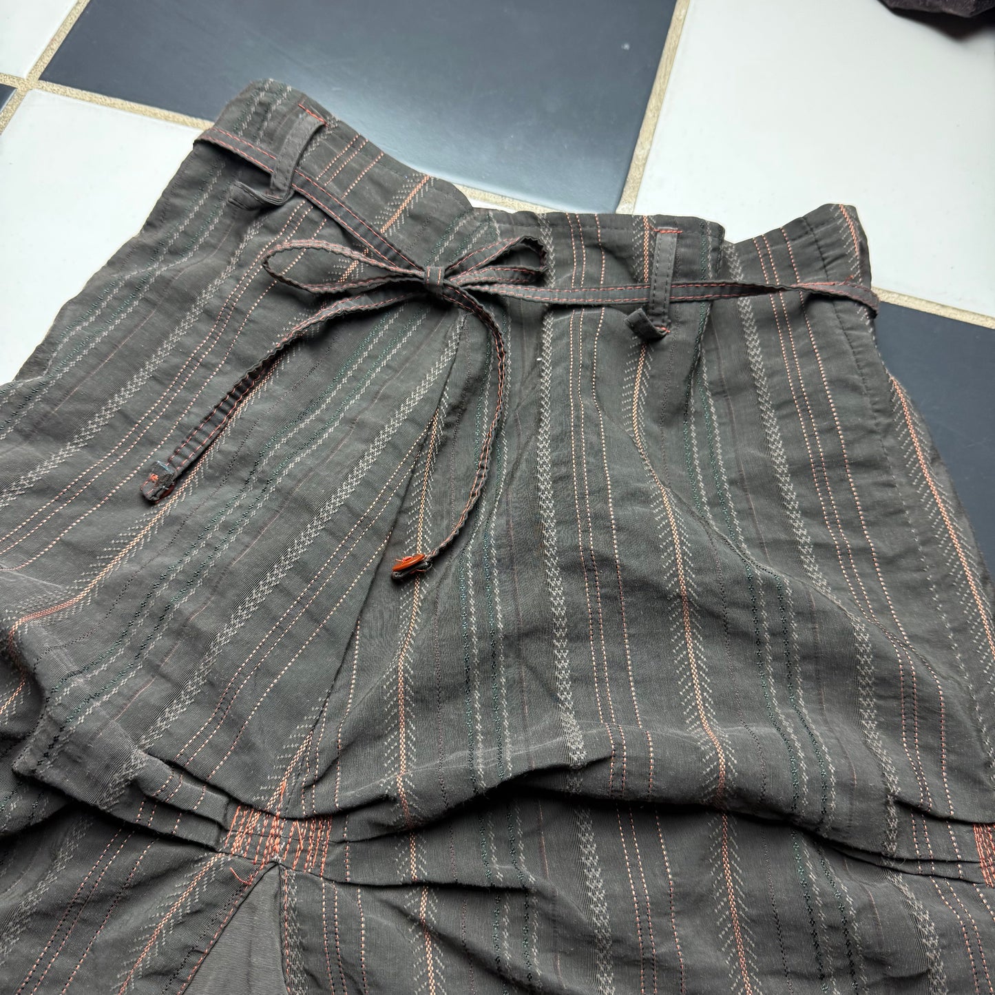 Euro grunge maxi skirt