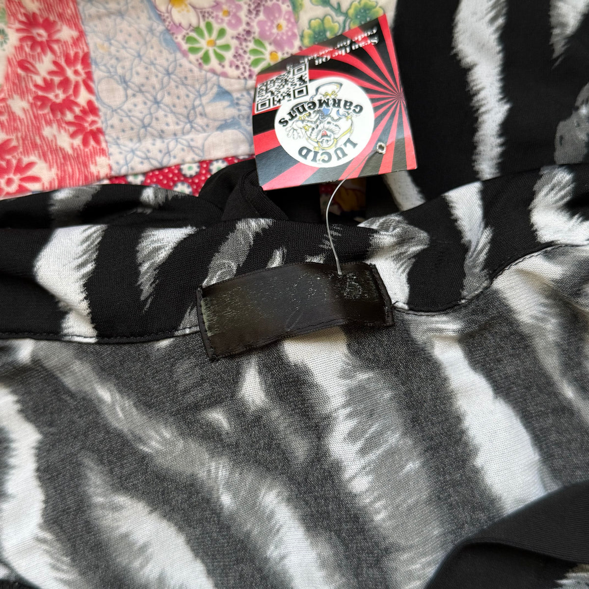 Tiger print babydoll top