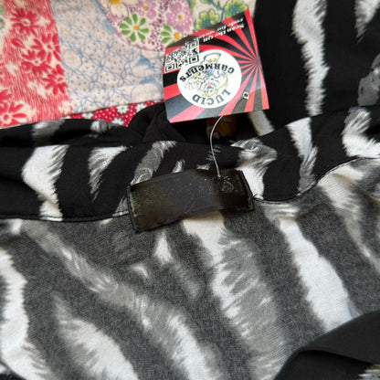 Tiger print babydoll top