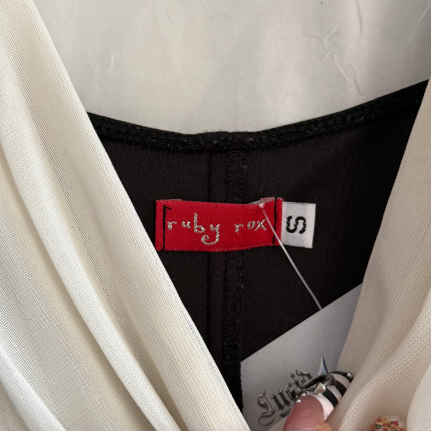 2000s Ruby Rox ribbon hoco dress