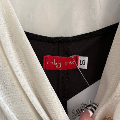 2000s Ruby Rox ribbon hoco dress