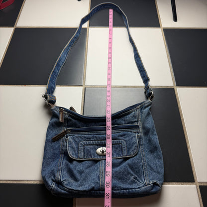 Denim crossbody bag