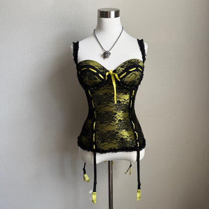 Fredrick’s of Hollywood yellow corset