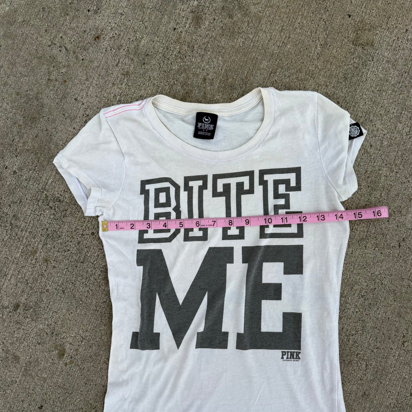 “Bite Me” PINK Victoria’s Secret top