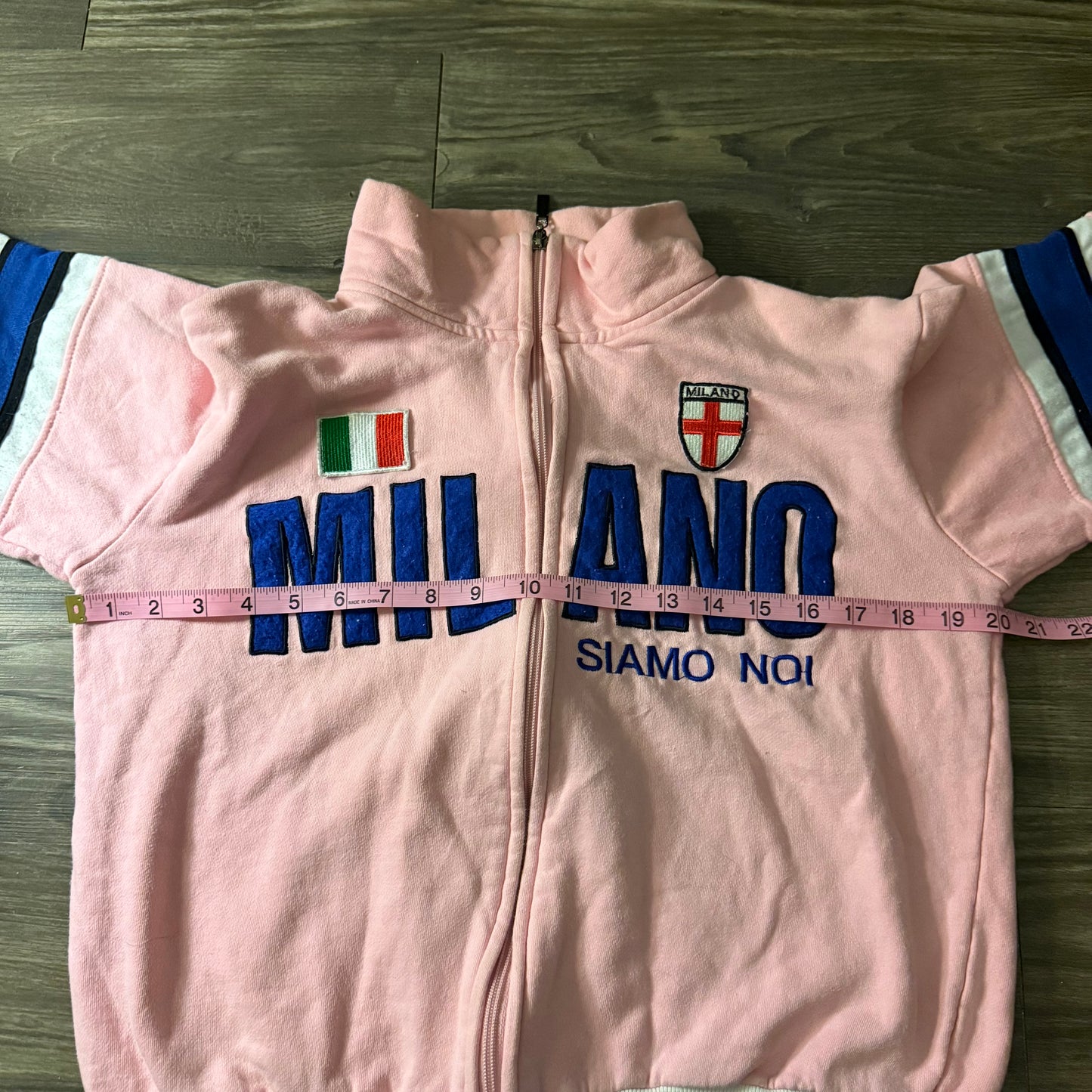 Milano Italy pink zip up