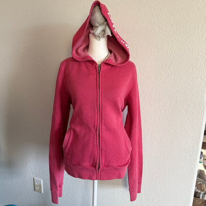 Pink zip up hoodie