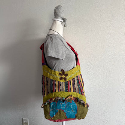 Boho patchwork crossbody bag