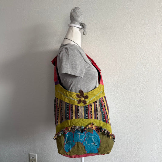 Boho patchwork crossbody bag