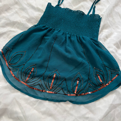boho sequin tube top