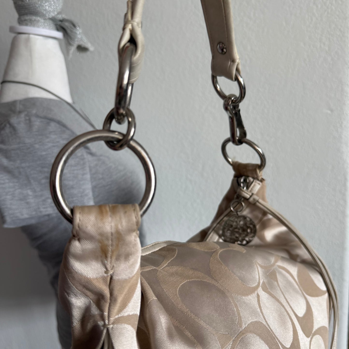 Coach signature hobo shoulder bag