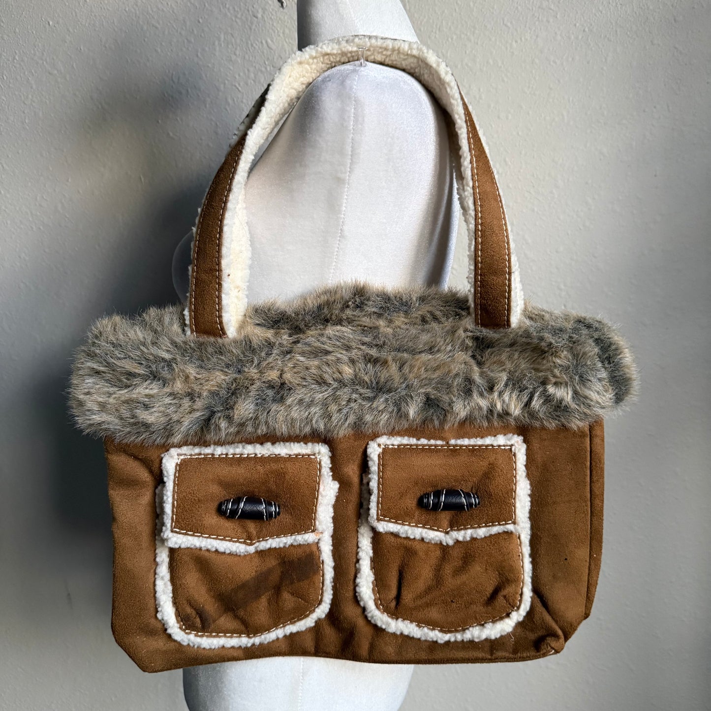 Bath & Body Works faux fur shoulder bag