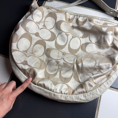 Coach signature hobo shoulder bag