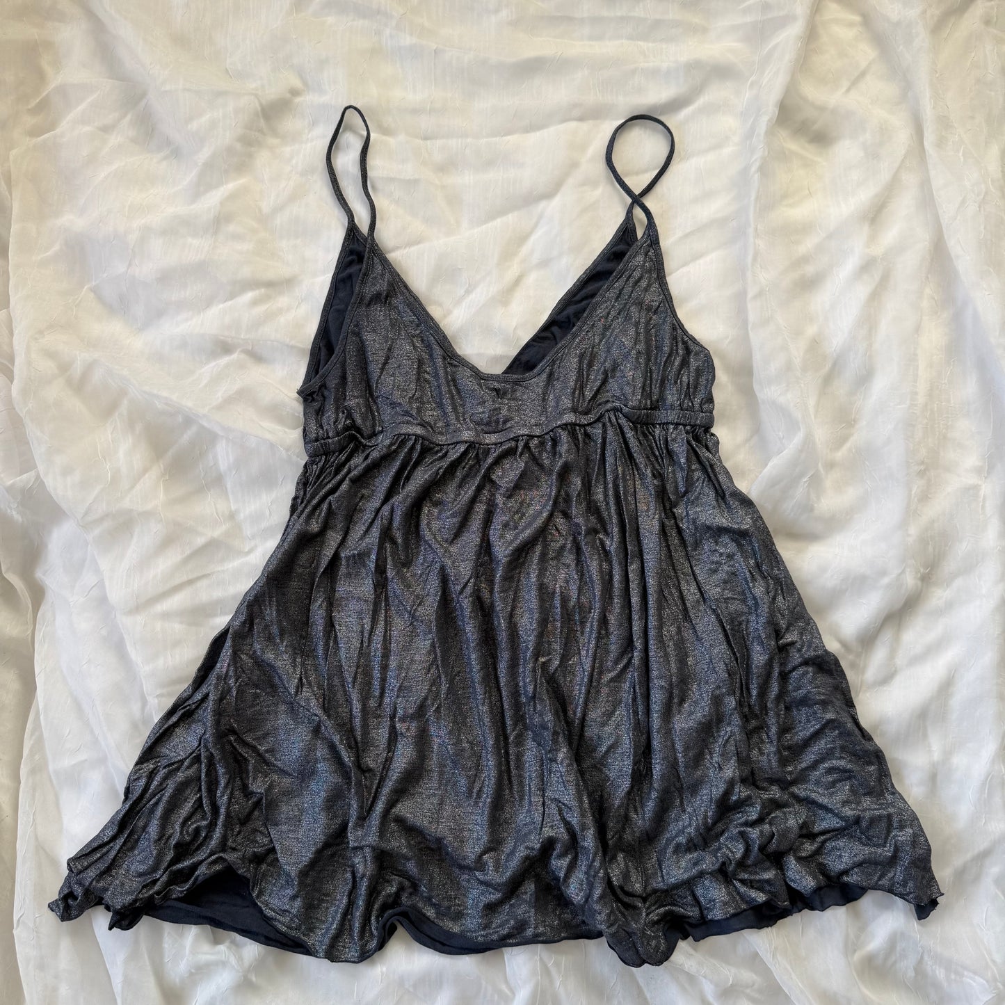Velvet metallic cami top