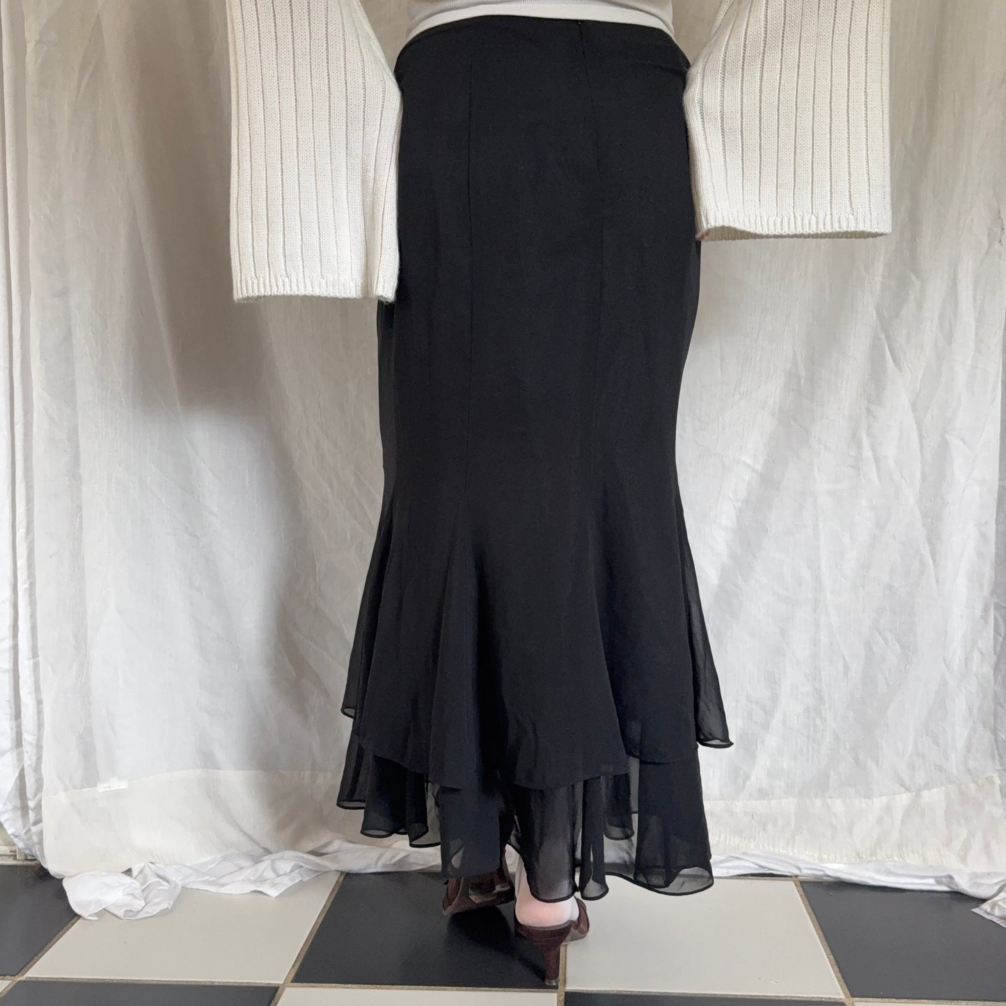 Evening black maxi