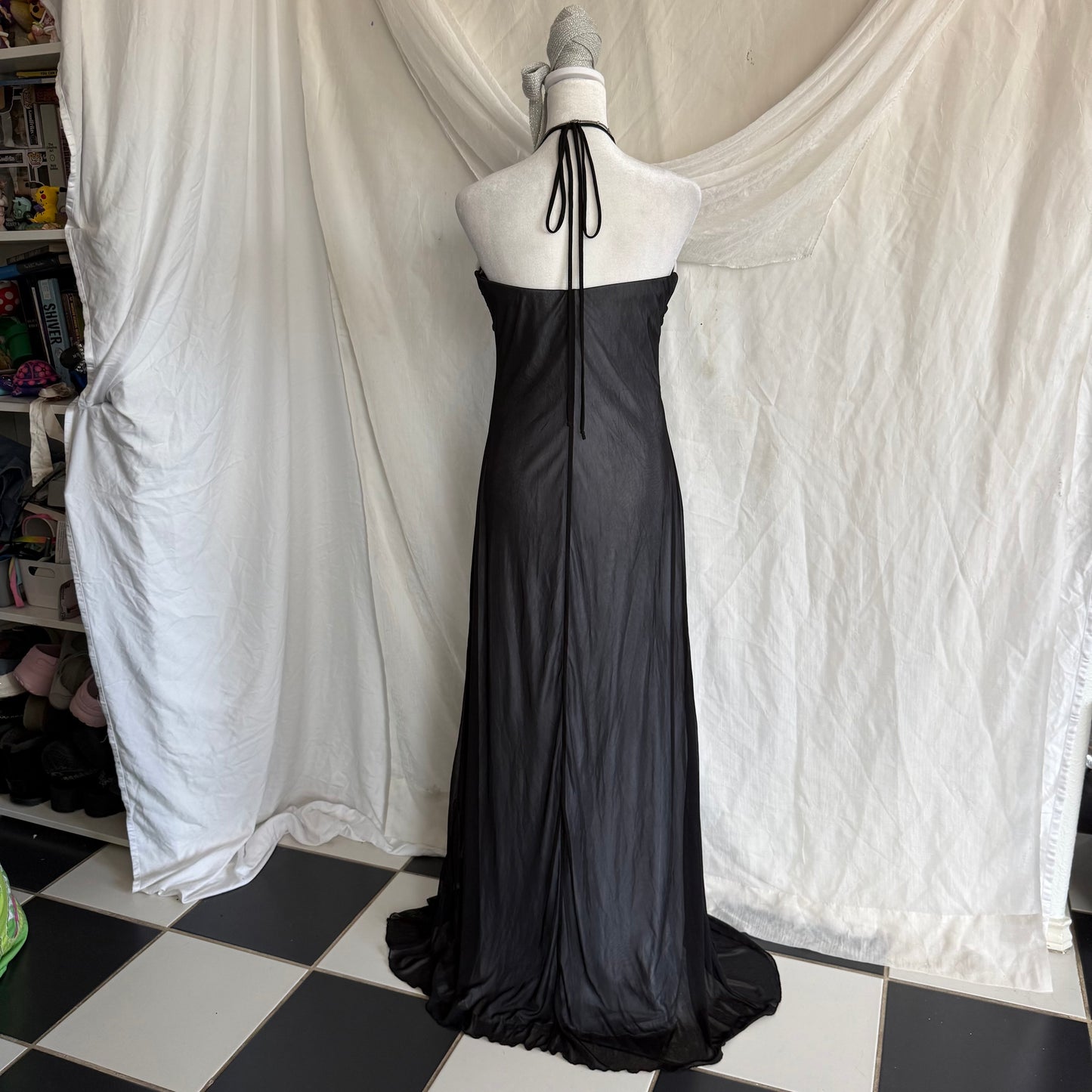 2000s Taboo prom halter dress