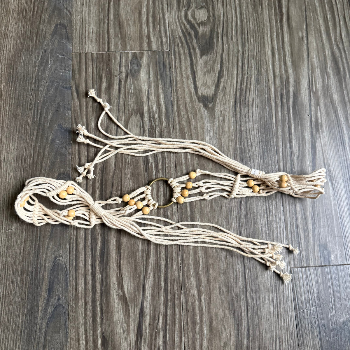 Crochet beaded belt