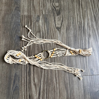 Crochet beaded belt
