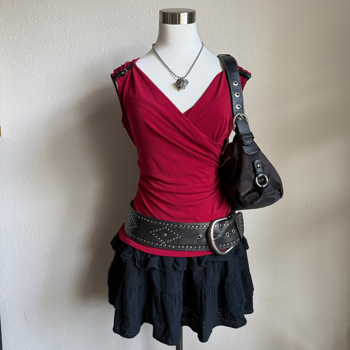 Micheal Kors red office top