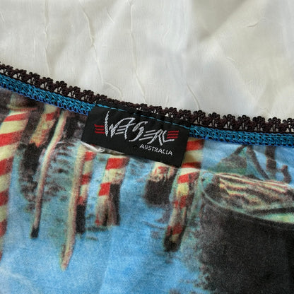 y2k euro style long sleeve top