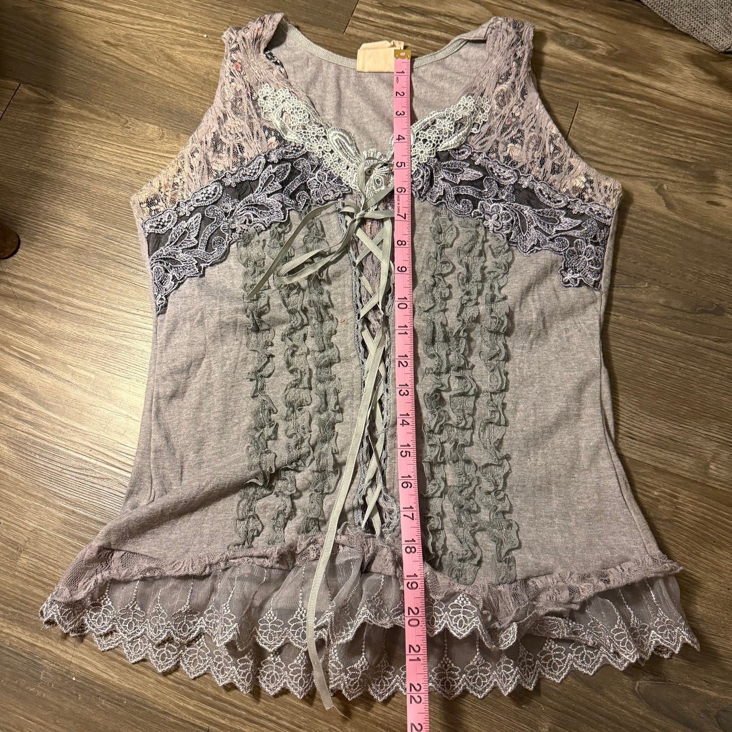 Fairy grunge ruffle top