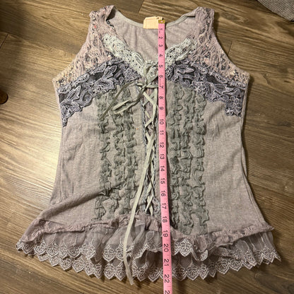 Fairy grunge ruffle top