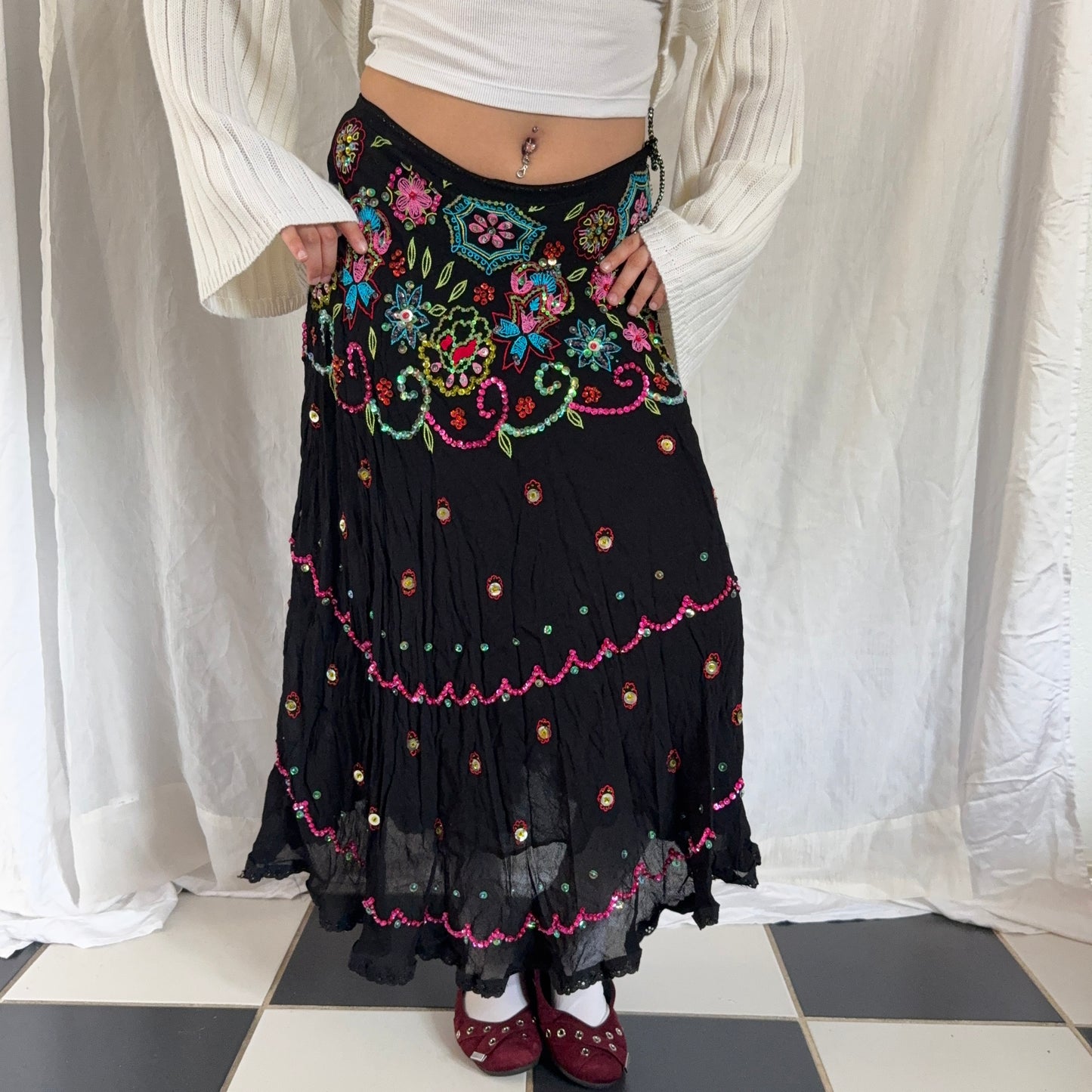 Insane fairy flower beaded maxi