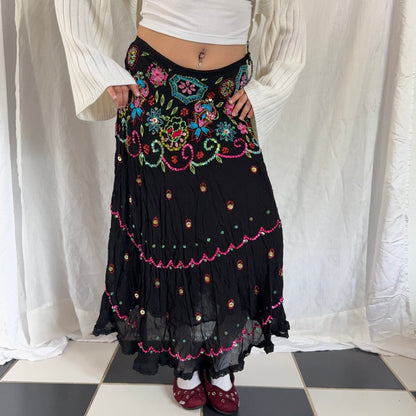 Insane fairy flower beaded maxi