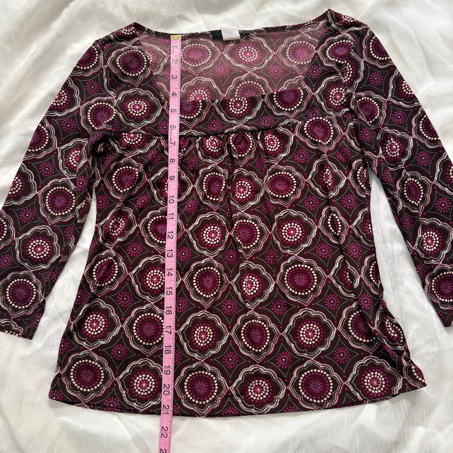 soft boho flower sleeve top