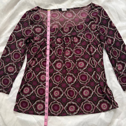 soft boho flower sleeve top