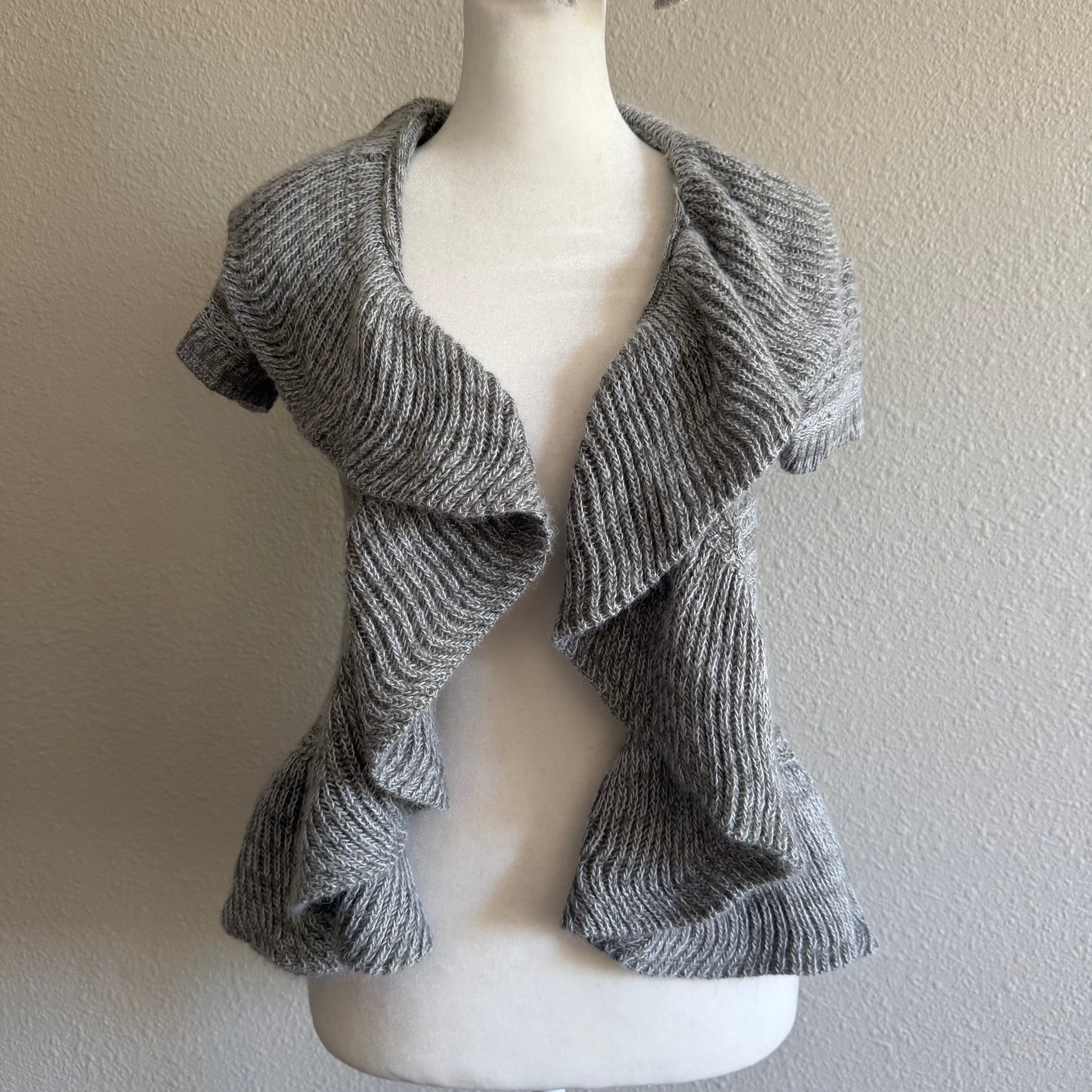 Grey Fairy ruffle cardigan