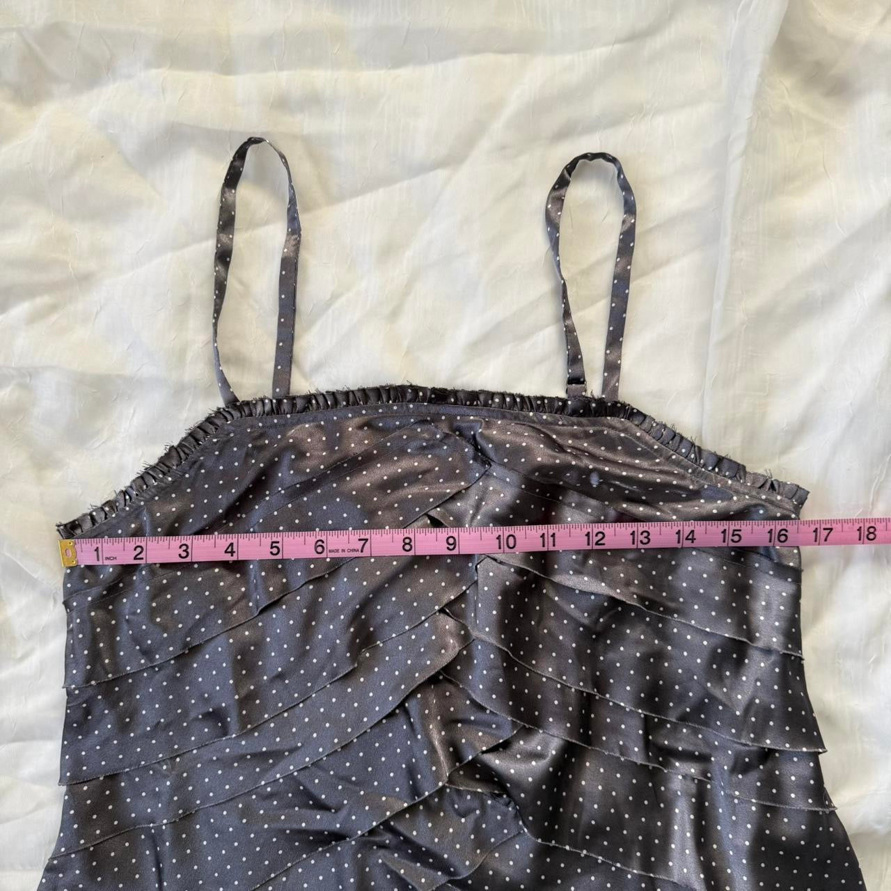 Ruffled polka dot cami