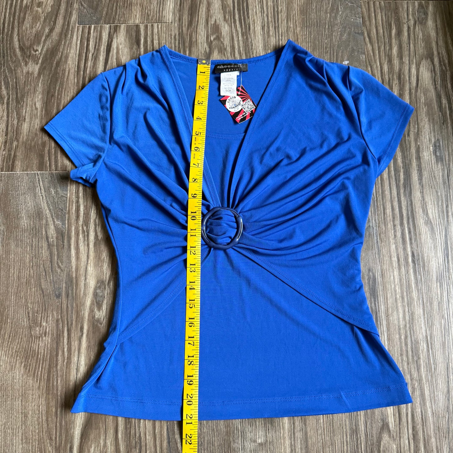 Molly’s blue circle top