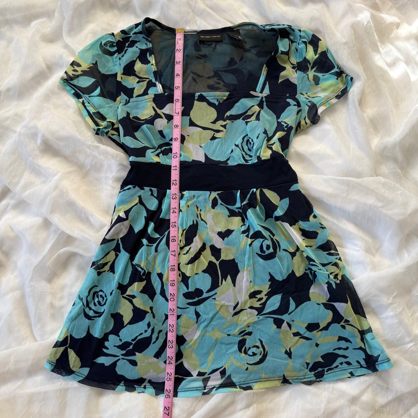 NYC boho flower babydoll top