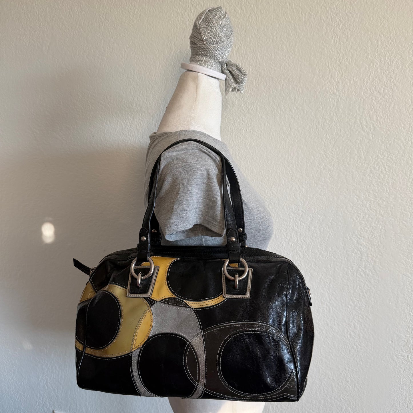 Coach monogram shoulder bag