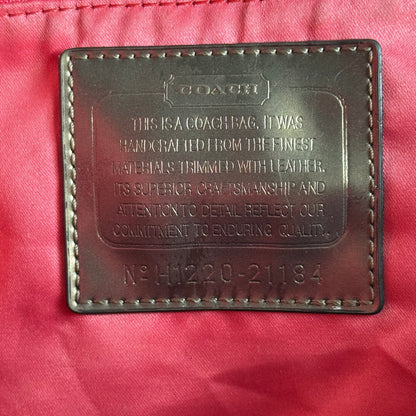Coach Poppy signature canvas tote