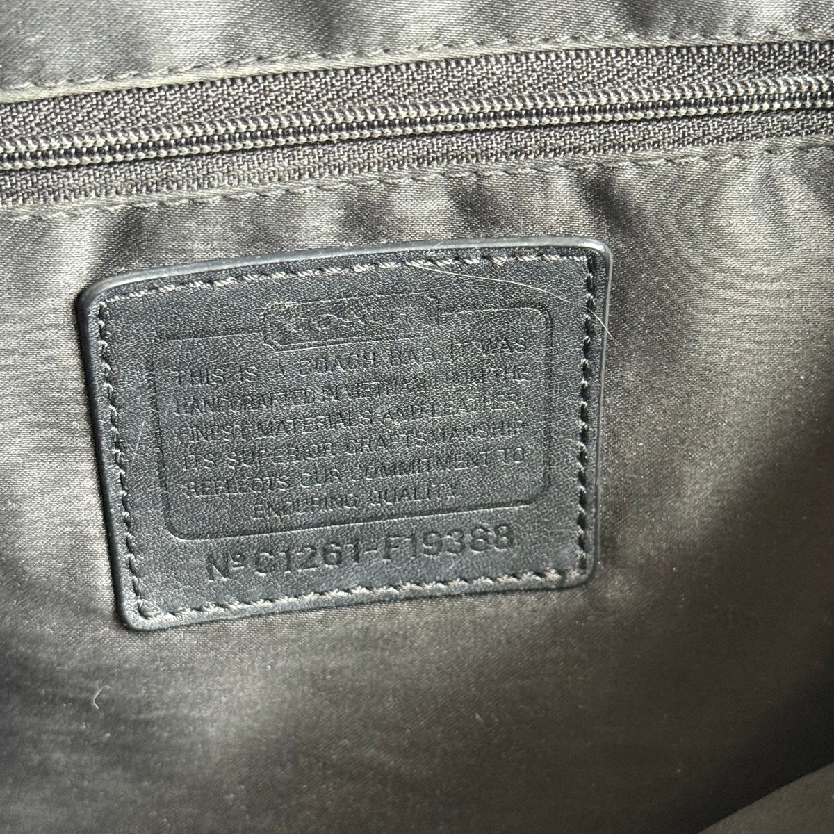 2000s coach signature canvas bag