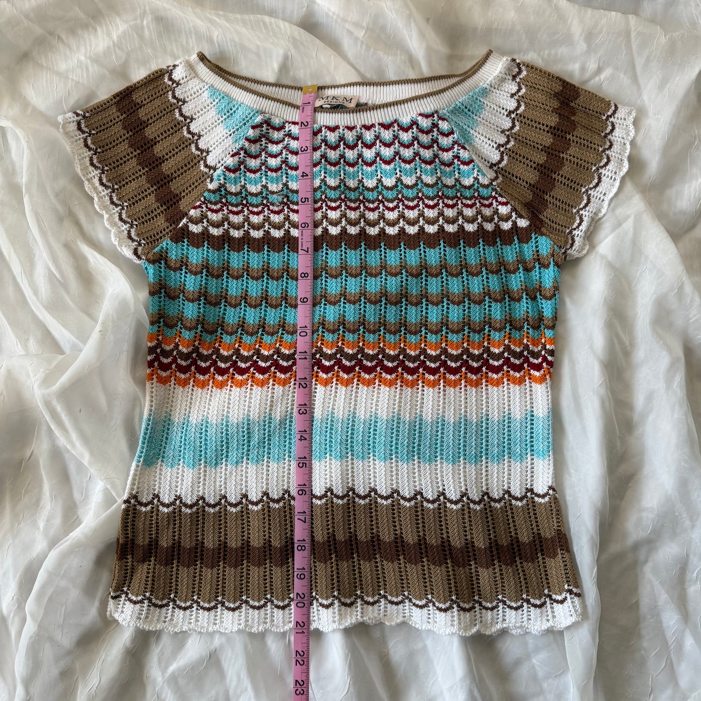 Soft knitted beach top