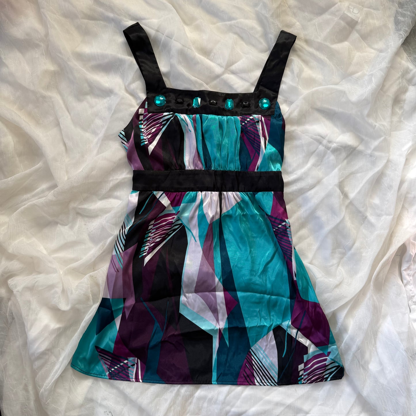 Abstract retro cami top
