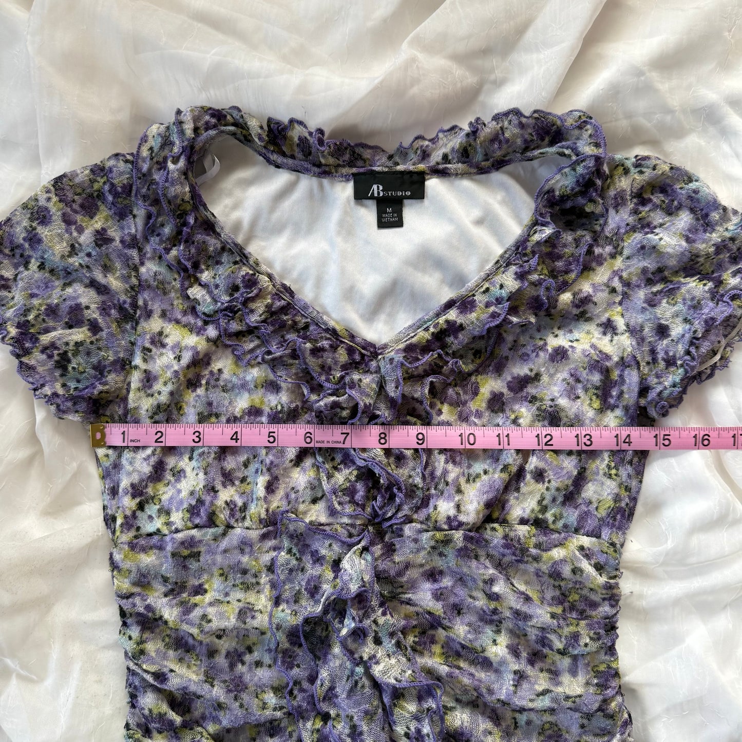 Fairy flower ruffle blouse